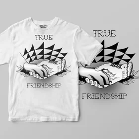 Футболки с полной запечаткой: True friendship